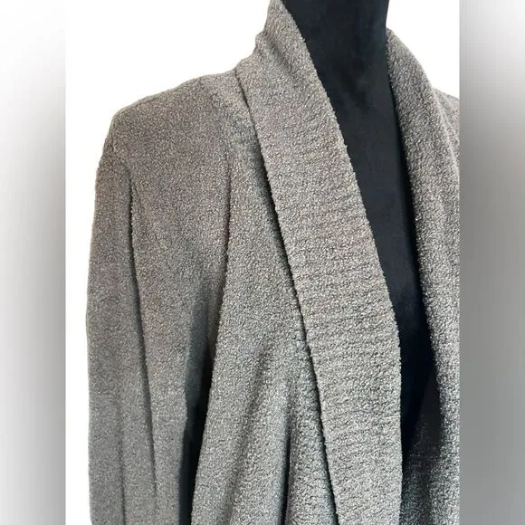 BAREFOOT DREAMS COZYCHIC LITE CARDIGAN GRAY LONG SLEEVE PLUS SIZE 1X WOMENS