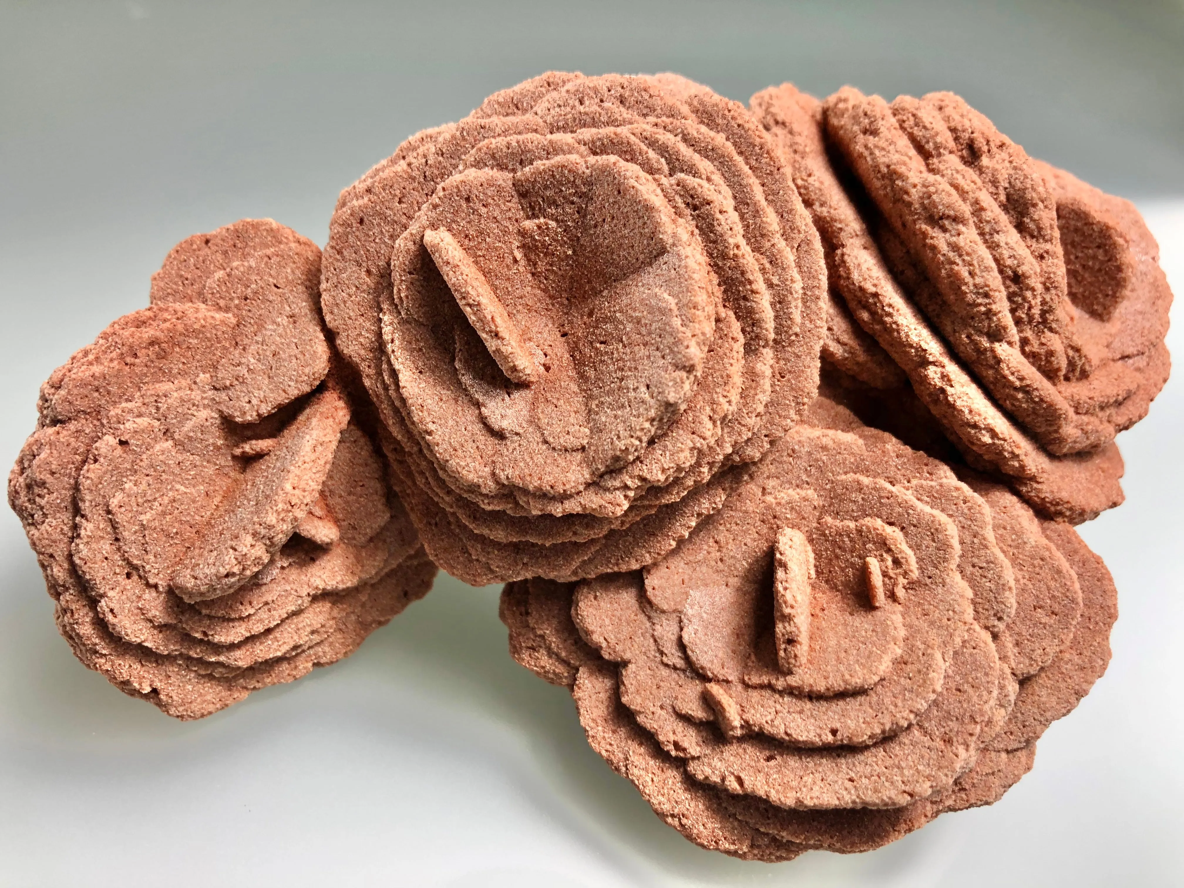 Barite (Rose), Norman, Oklahoma, Dr. David London Collection, Small Cabinet, 5.0 cm x 8.5 cm x 14.0 cm, $200.  Online Oct. 13.