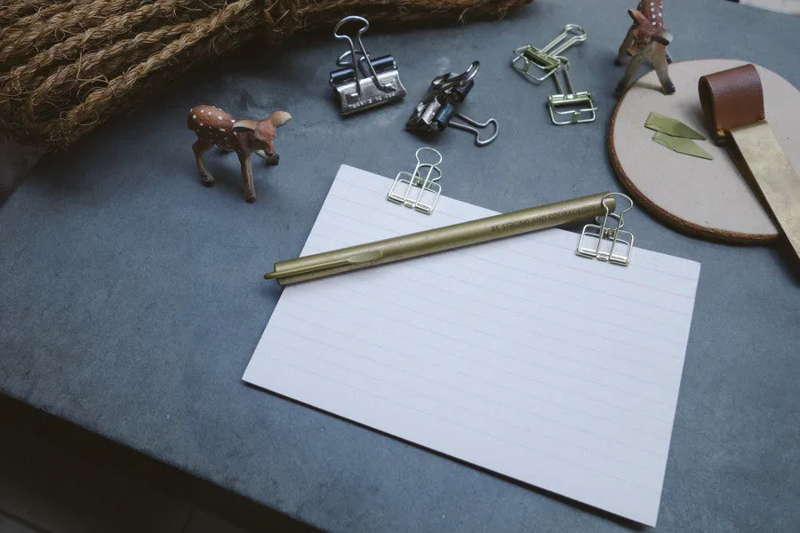 Be strong and courageous {Brass Pen}