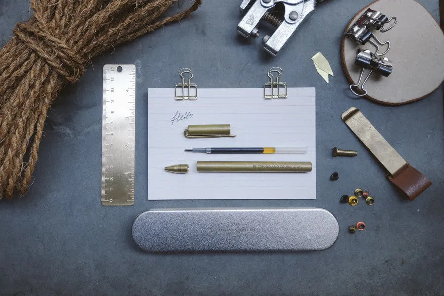 Be strong and courageous {Brass Pen}