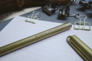 Be strong and courageous {Brass Pen}