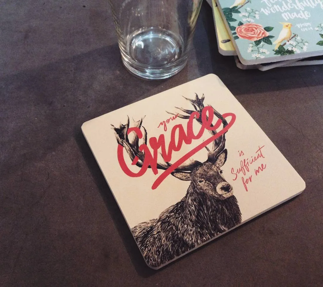 Be Strong and Courageous (HND) {Coasters}