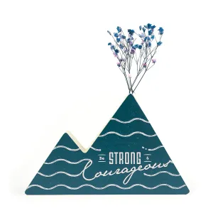 Be Strong and Courageous {Mountain Vase}