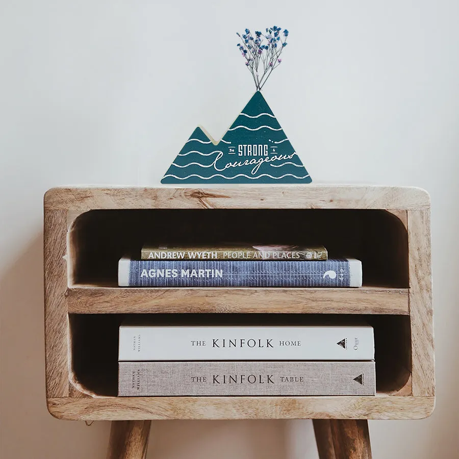 Be Strong and Courageous {Mountain Vase}