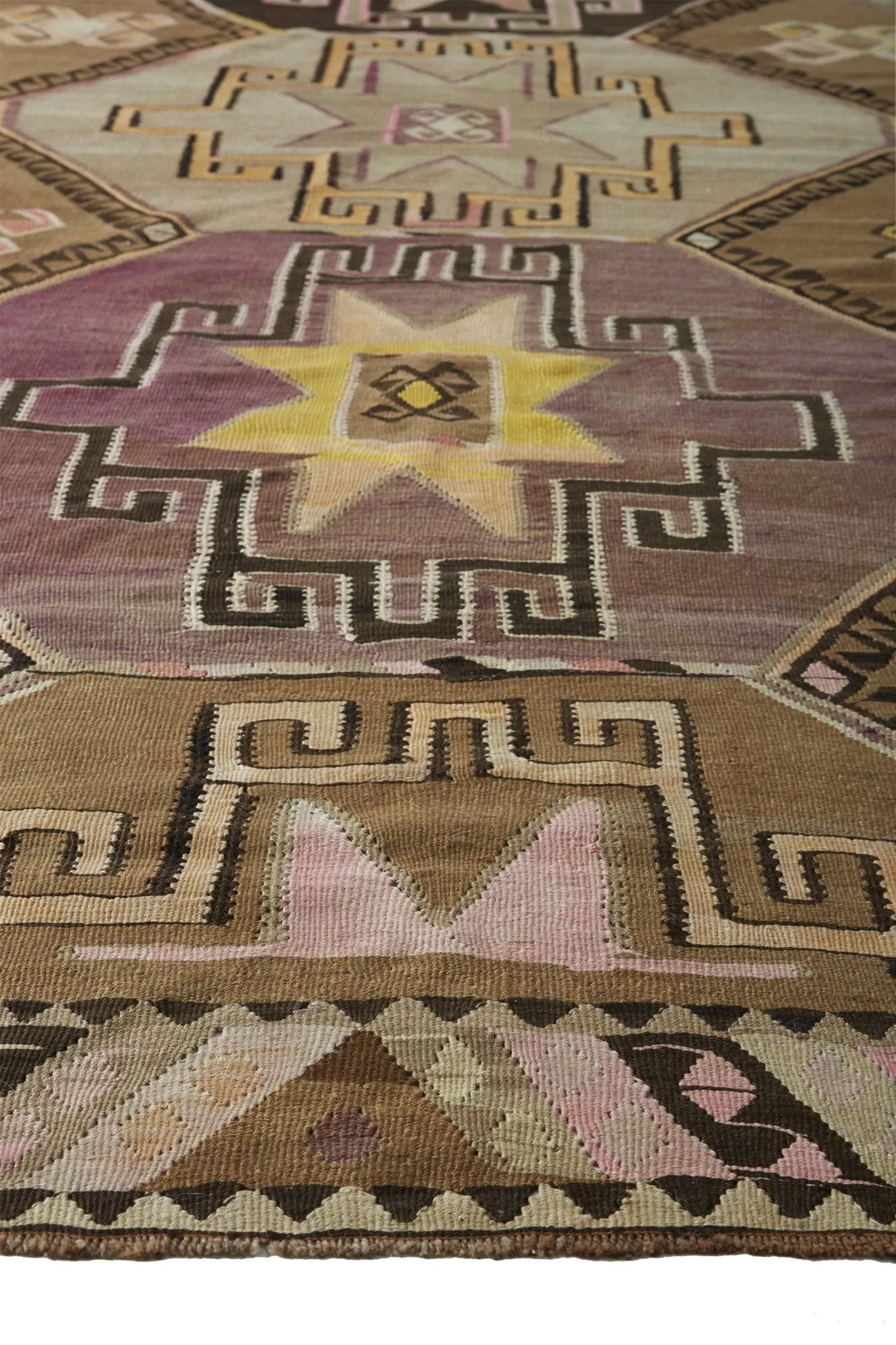 'Beverly' Vintage Turkish Kilim - 6'5" x 12'6"