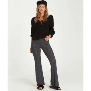 Billabong Women's Only Dreamin Knit Flare Pant Pant | Charcoal