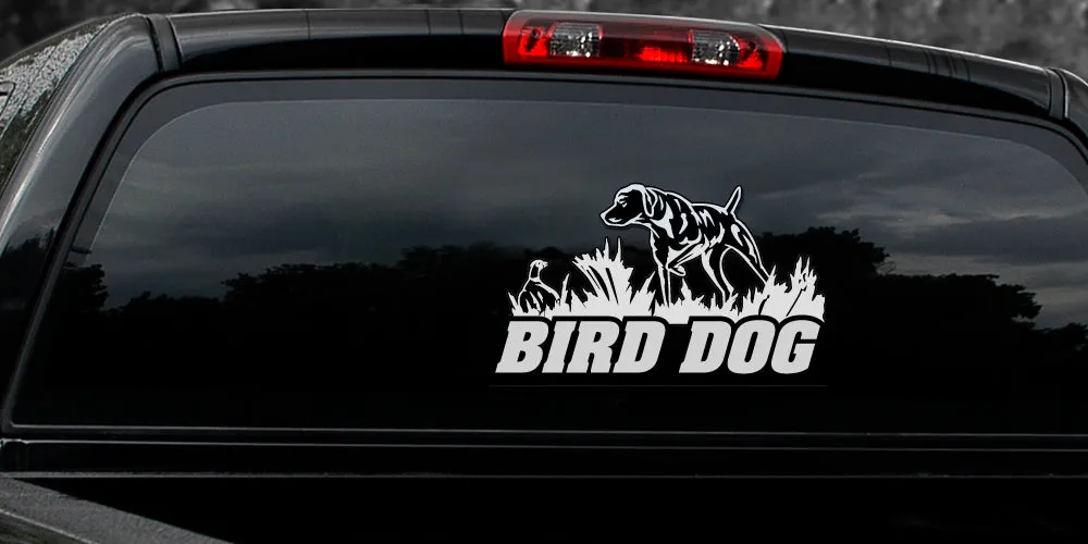 BIRD DOG ON PHEASANT DECAL By Upstream Images