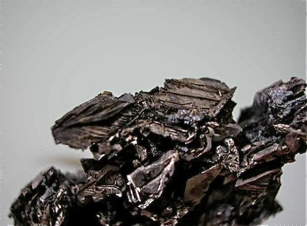 Bismuth, Mine #38 Niederschlema, Erzgebirge, Saxony, Germany, Miniature 1.2 x 3.2 x 4 cm, $1500.  Online 3/4/15.