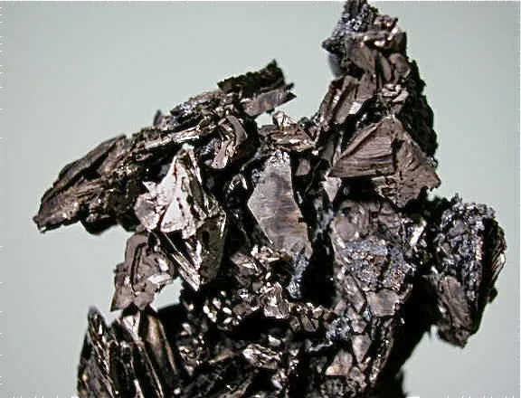 Bismuth, Mine #38 Niederschlema, Erzgebirge, Saxony, Germany, Miniature 1.2 x 3.2 x 4 cm, $1500.  Online 3/4/15.