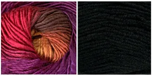 BLACK   ORCHID Embossed Natura Gloves KIT
