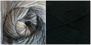 BLACK   PLATINUM- Embossed Phoenix Scarf KIT