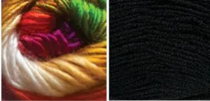 BLACK ( Woolicious) / DREAMING COLORFUL (Dream Blanket)
