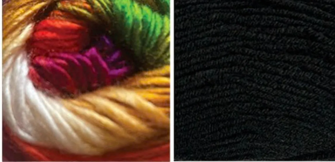 BLACK ( Woolicious) / DREAMING COLORFUL (Dream Blanket)