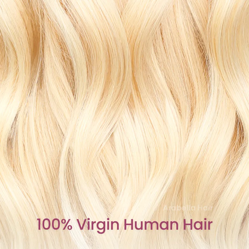 Blonde Wig #613 Color Silky Straight 6x5 Closure Lace Glueless Human Hair