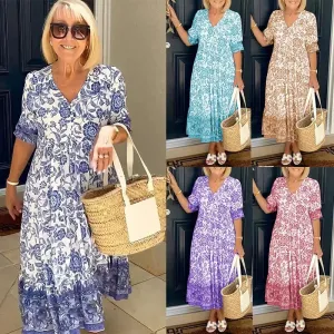 Bohemian Dress👗 Built-in features Special collection 😍V-neck Newest 💥2023