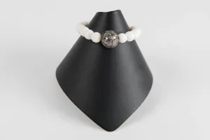 Bone with pave diamond bead