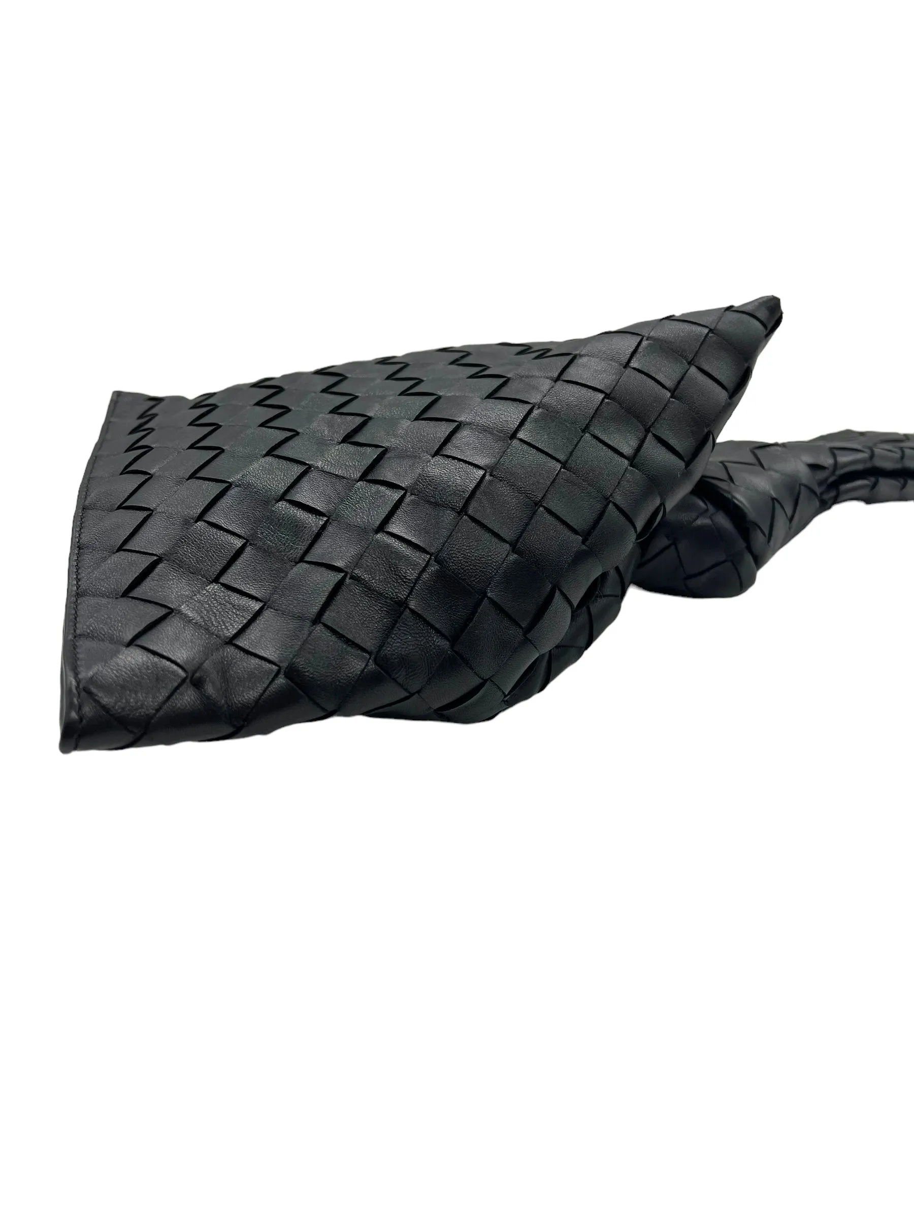 Bottega Veneta Black Nappa Intrecciato Mini BV Twist Bag