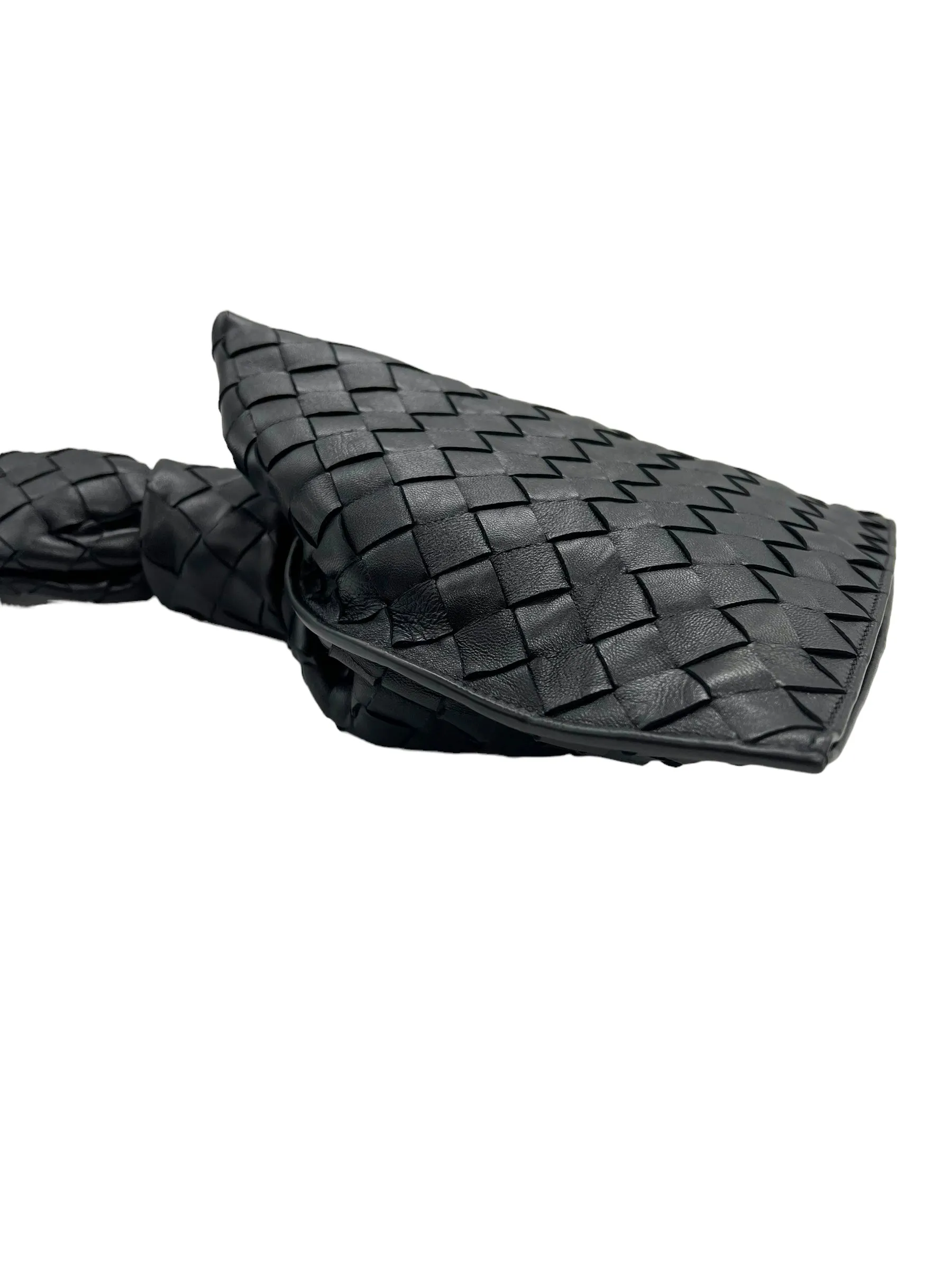 Bottega Veneta Black Nappa Intrecciato Mini BV Twist Bag