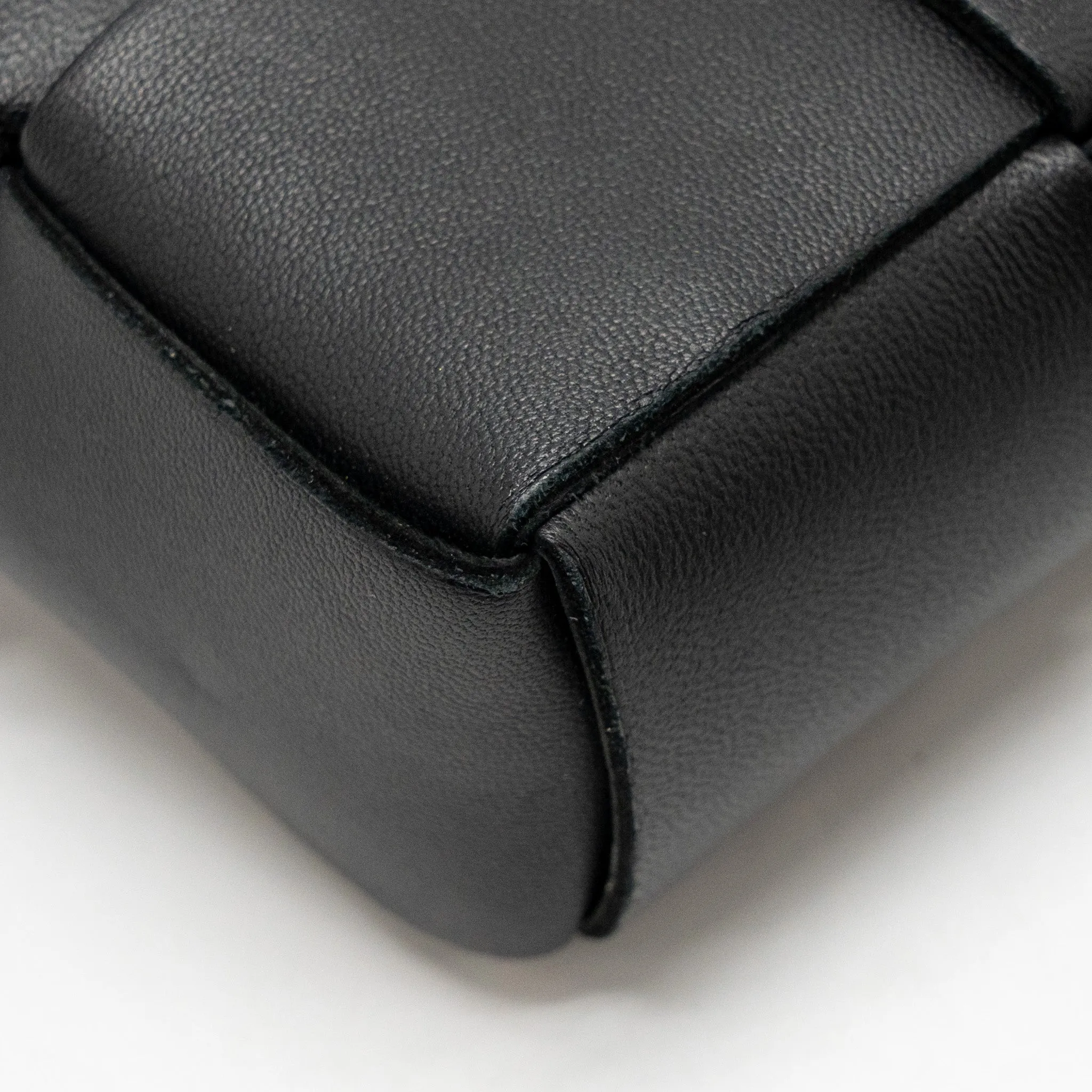Bottega Veneta Cassette Belt Bag Calfskin Black GHW