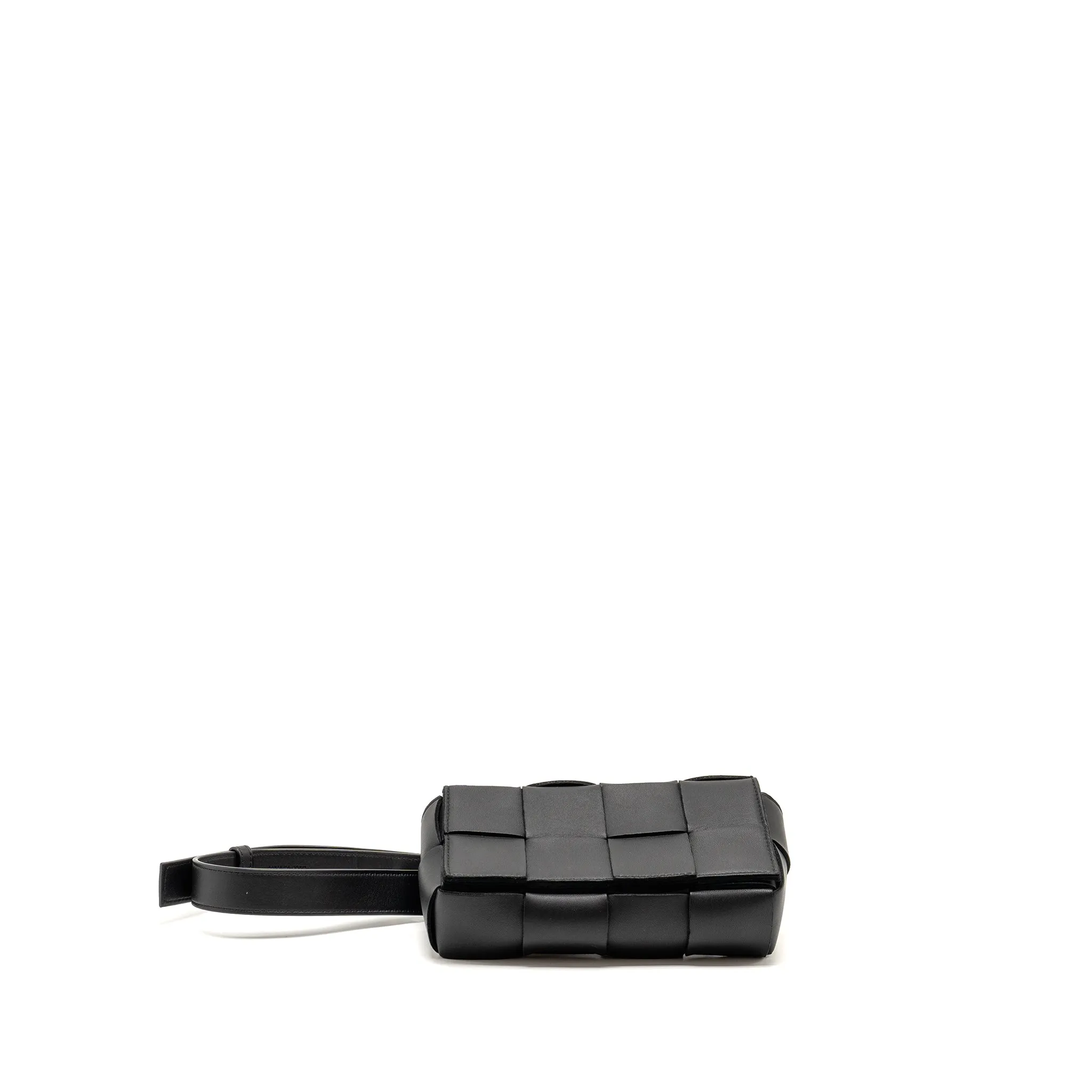Bottega Veneta Cassette Belt Bag Calfskin Black GHW