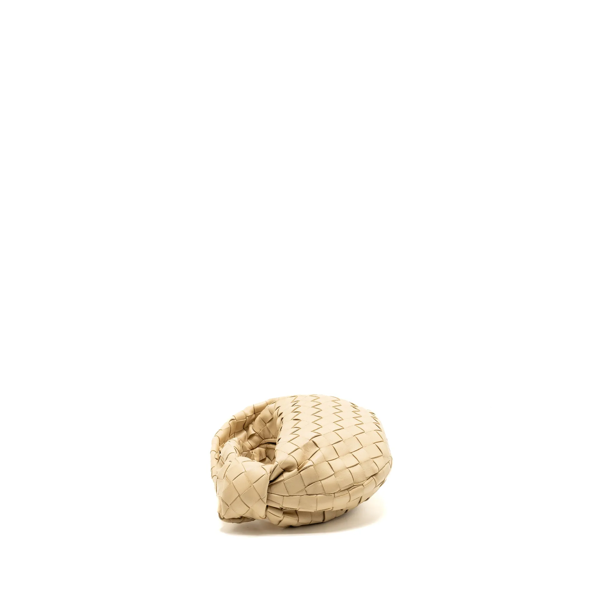 Bottega Veneta Mini Jodie Lambskin Light Beige GHW