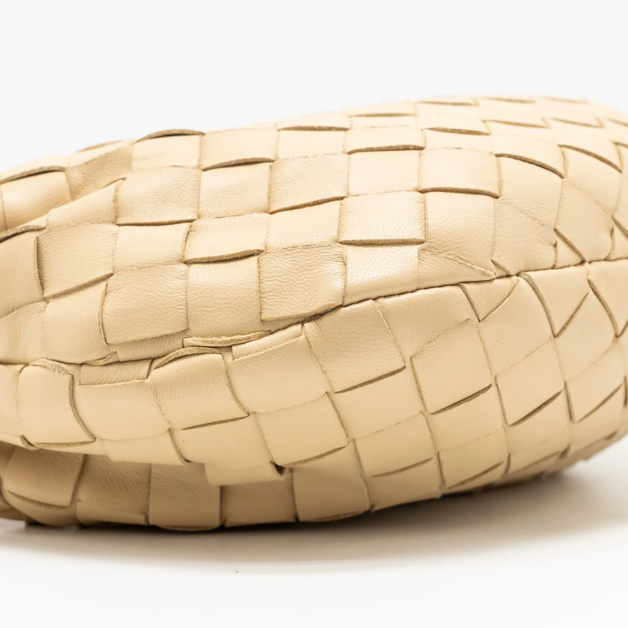 Bottega Veneta Mini Jodie Lambskin Light Beige GHW