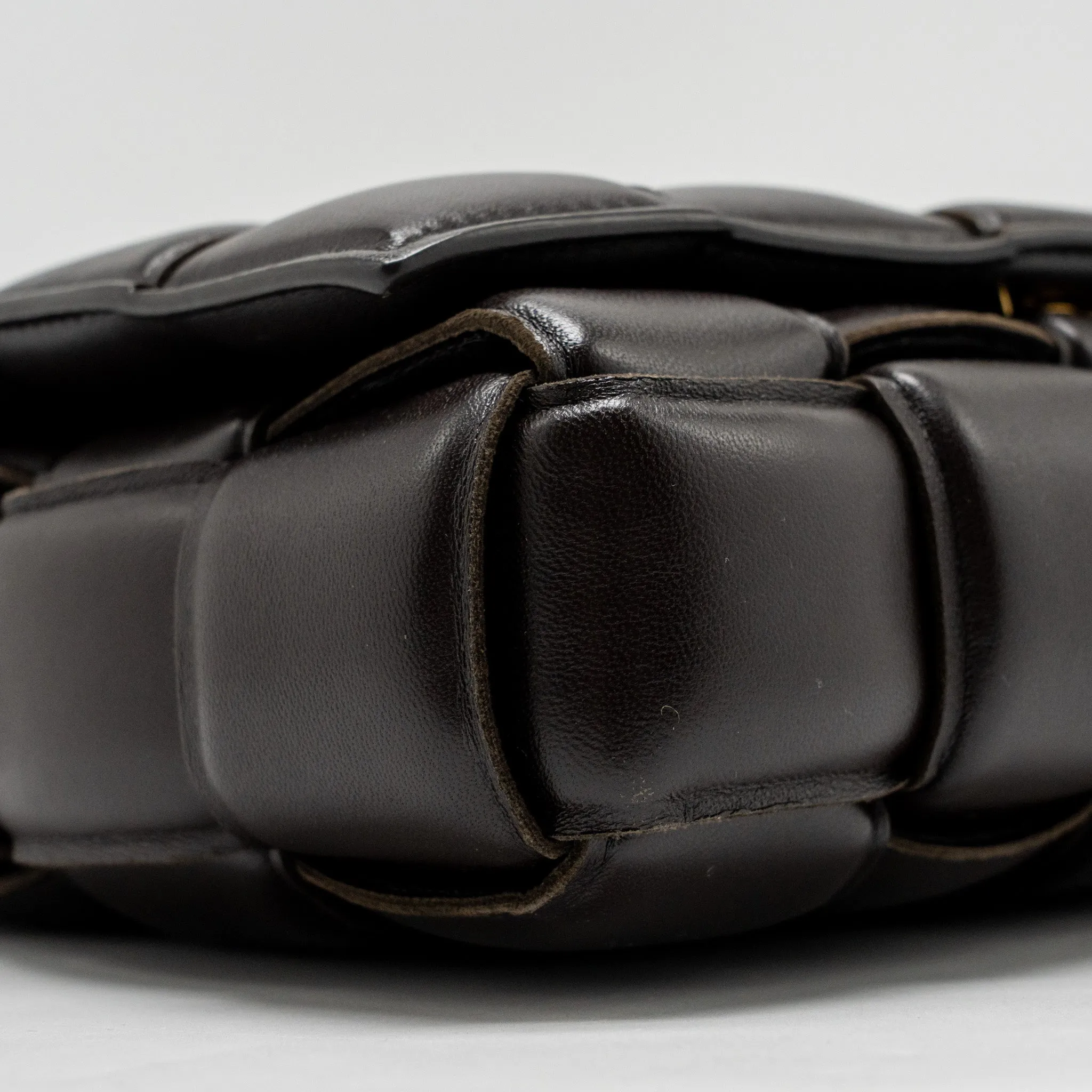 Bottega Veneta Padded Cassette Lambskin Brown GHW