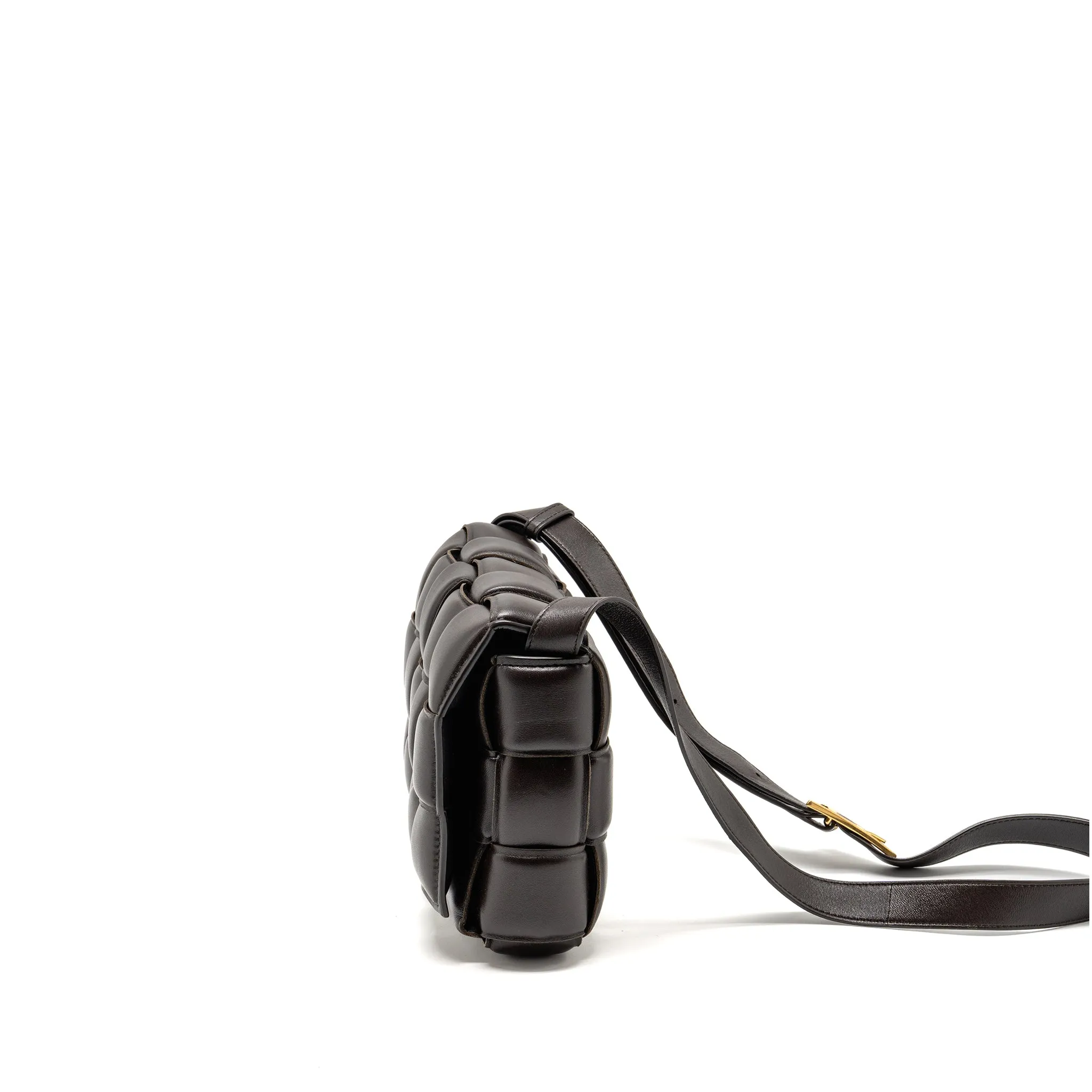 Bottega Veneta Padded Cassette Lambskin Brown GHW