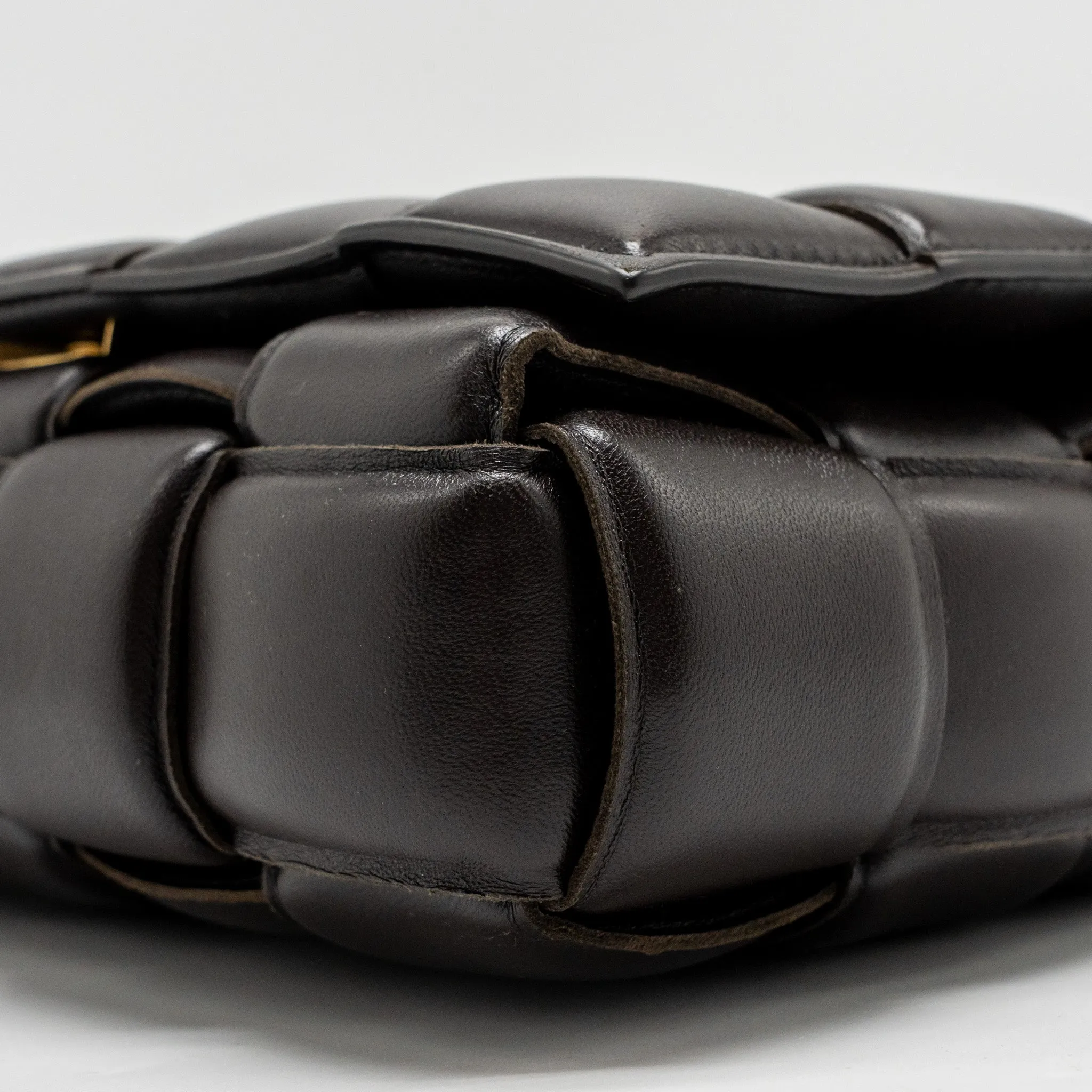Bottega Veneta Padded Cassette Lambskin Brown GHW