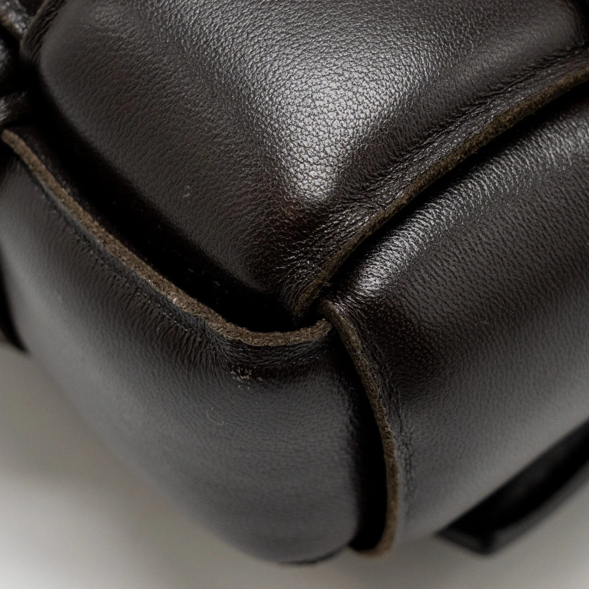 Bottega Veneta Padded Cassette Lambskin Brown GHW