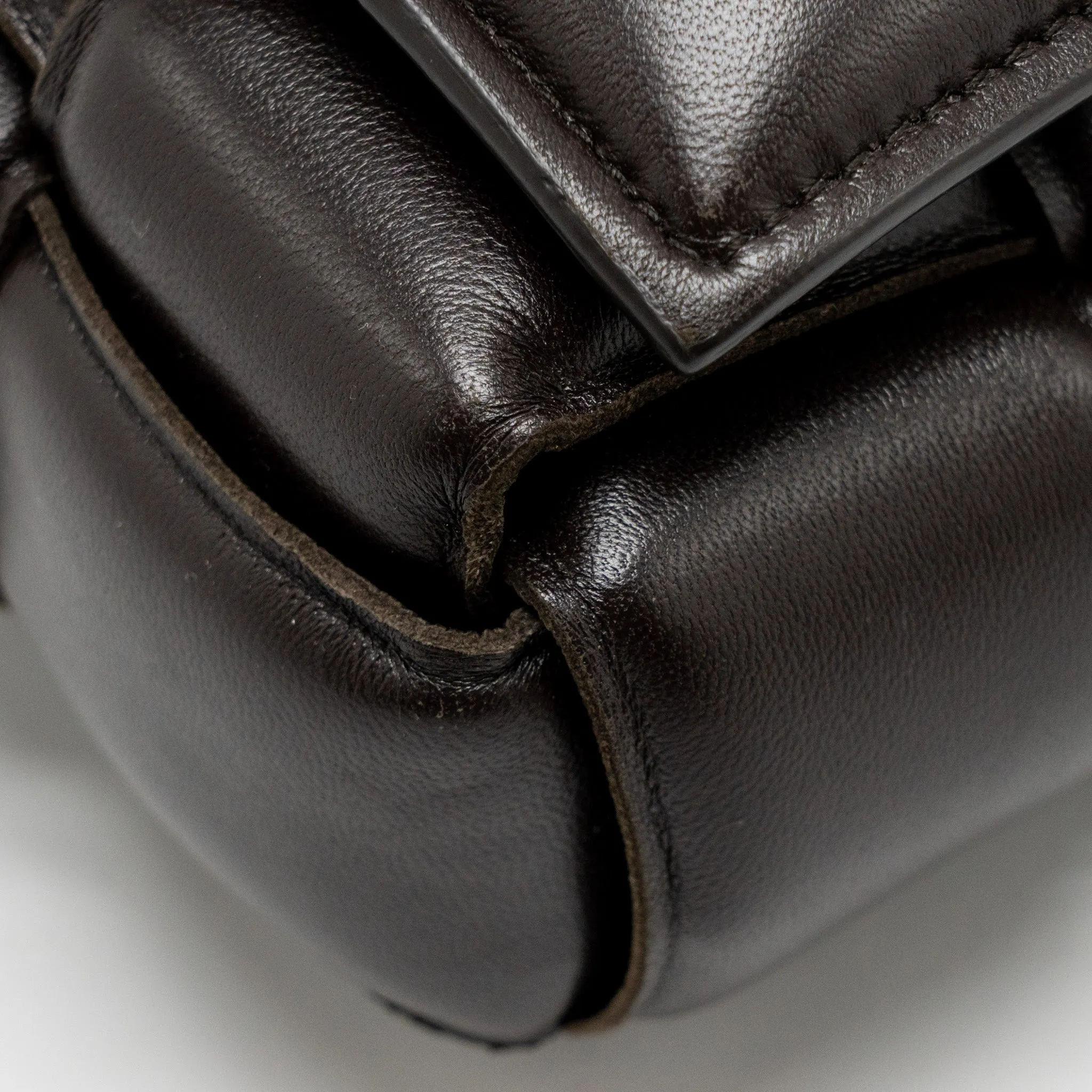 Bottega Veneta Padded Cassette Lambskin Brown GHW