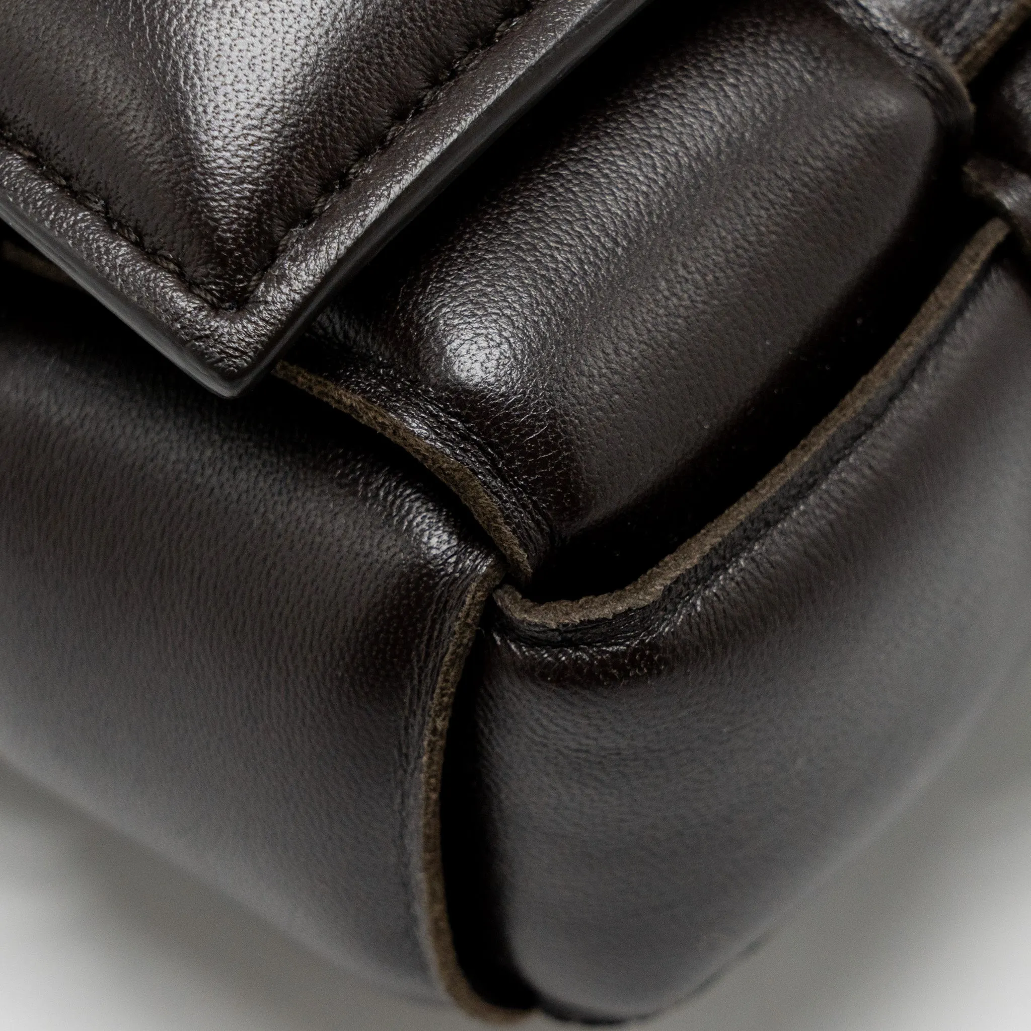 Bottega Veneta Padded Cassette Lambskin Brown GHW