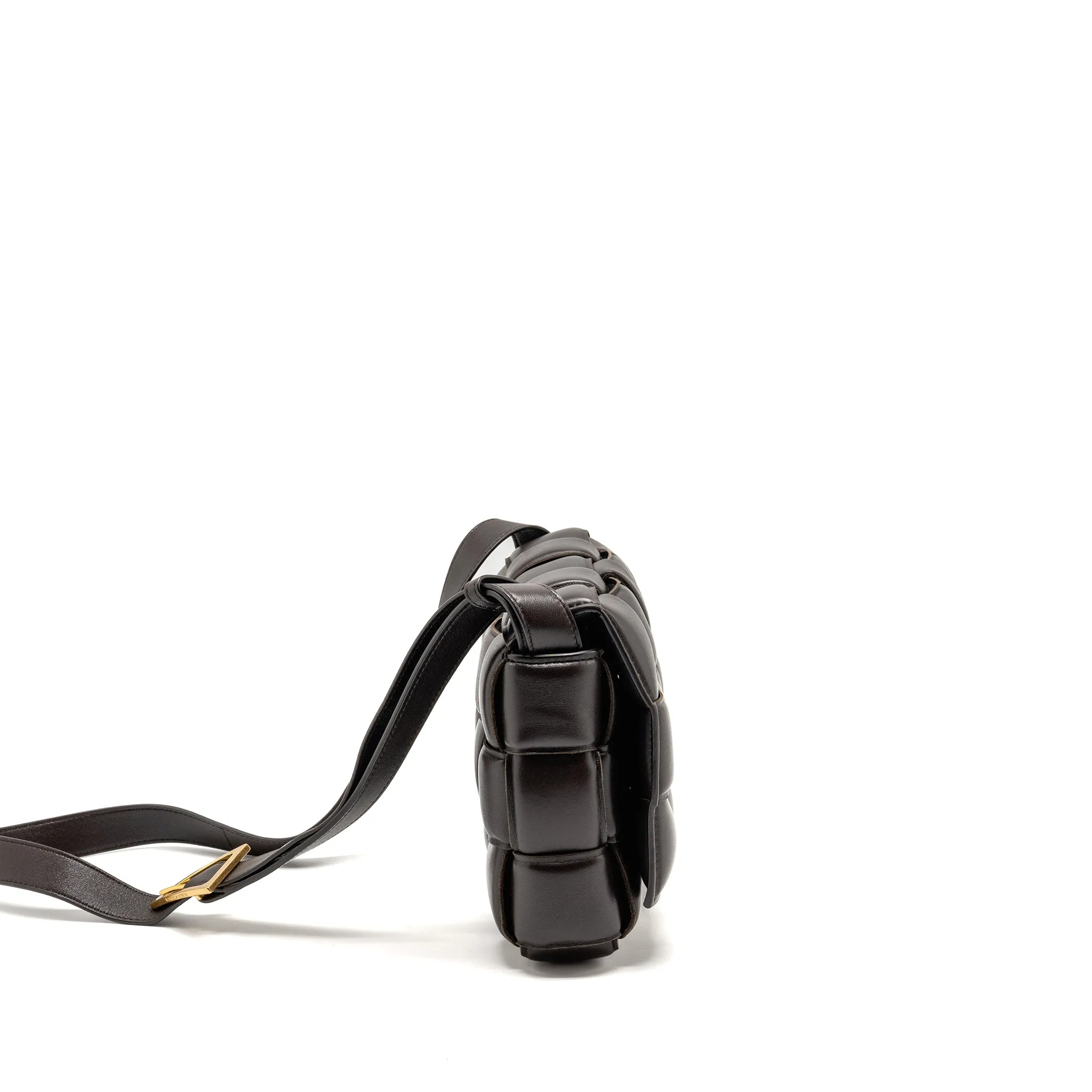 Bottega Veneta Padded Cassette Lambskin Brown GHW