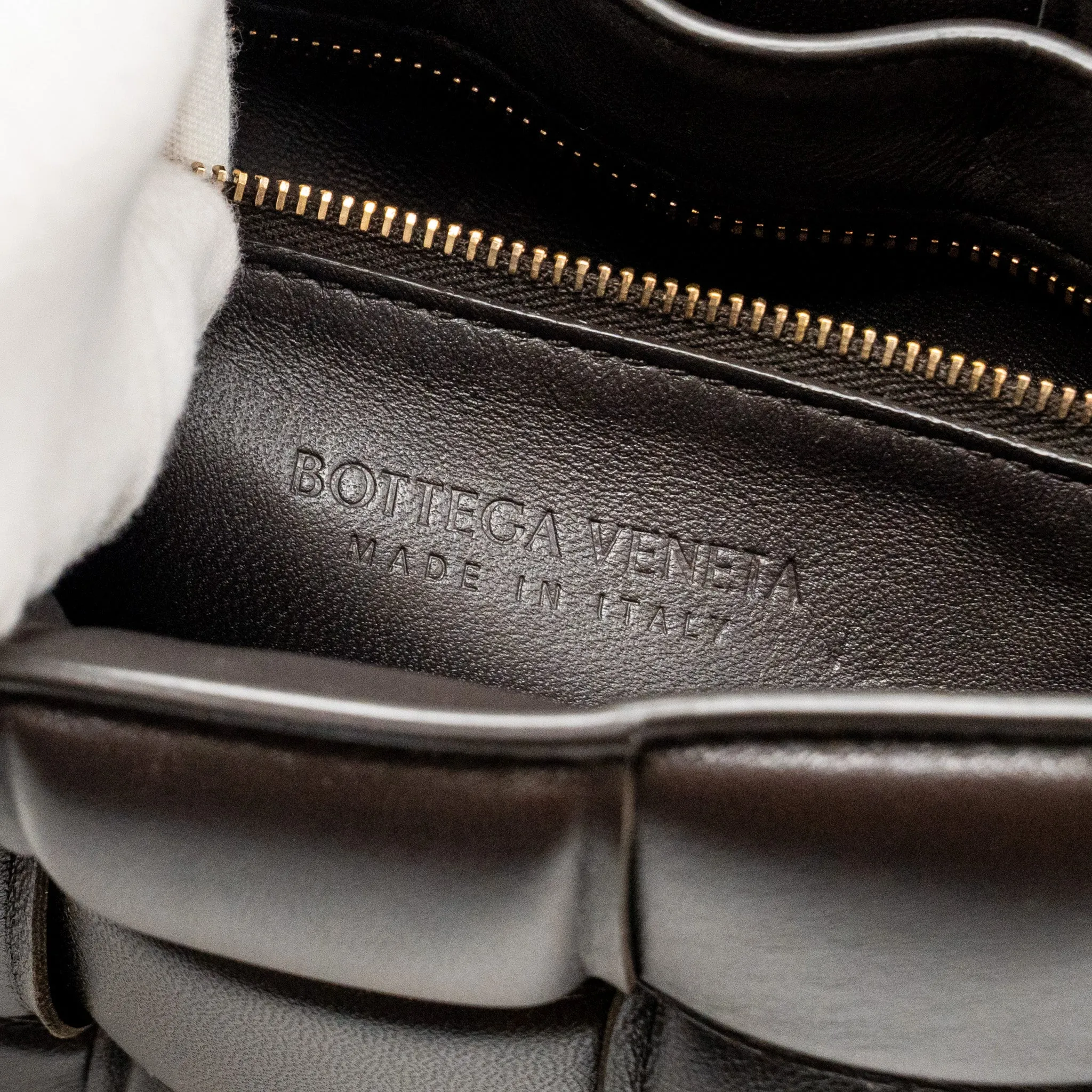 Bottega Veneta Padded Cassette Lambskin Brown GHW