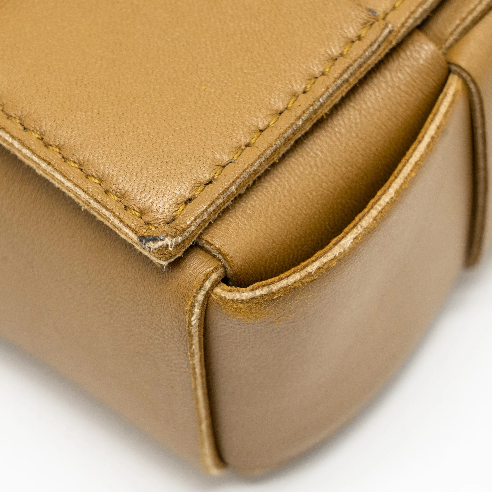 Bottega Veneta Small Cassette Bag Lambskin Caramel GHW