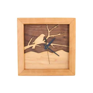 Box Clock - Bird on a Branch