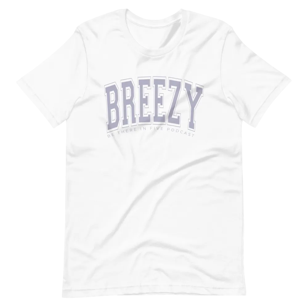 Breezy Short-Sleeve Collegiate Style Unisex T-Shirt by Be There in Five