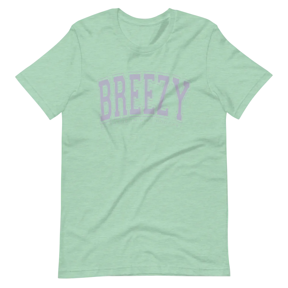 Breezy Short-Sleeve Collegiate Style Unisex T-Shirt by Be There in Five