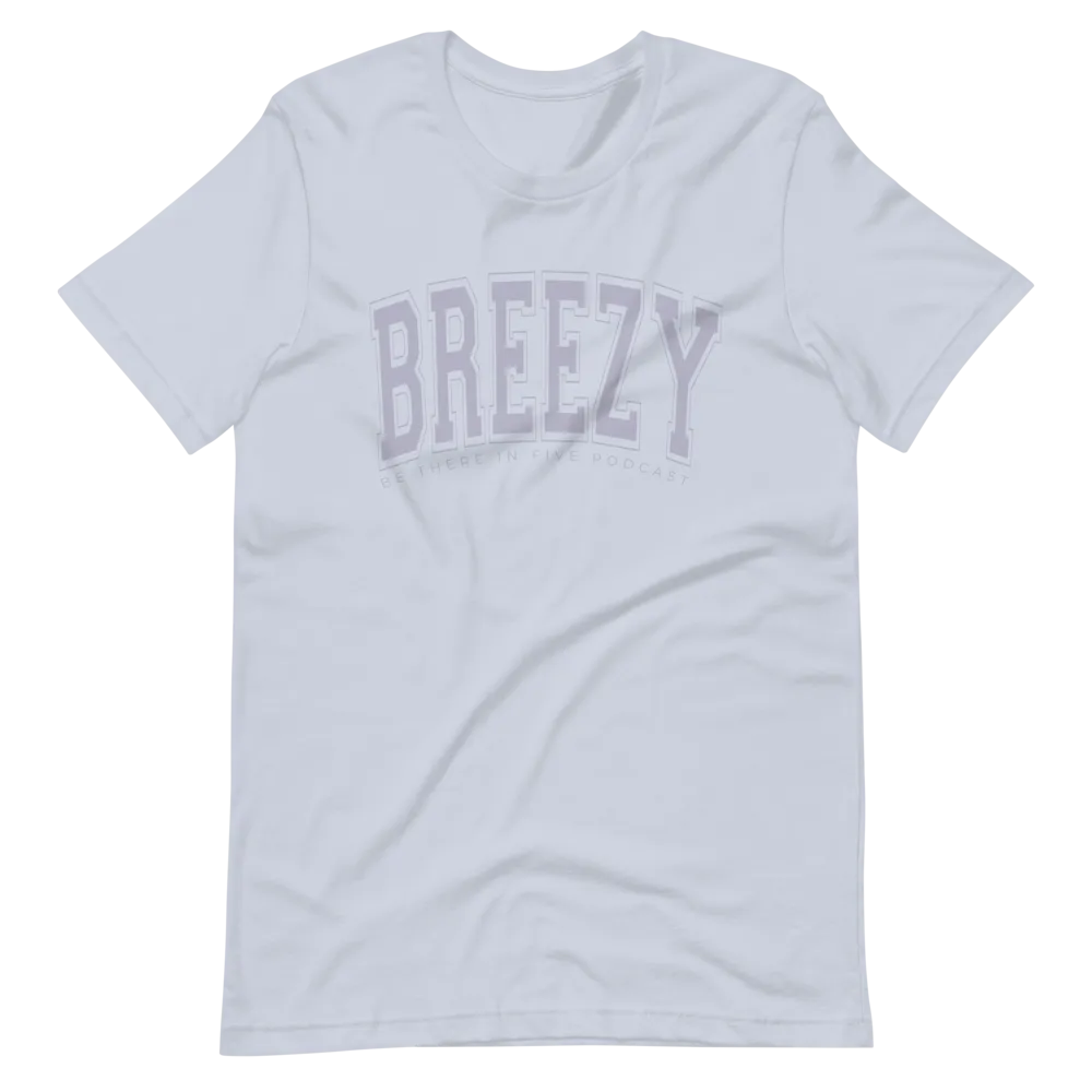 Breezy Short-Sleeve Collegiate Style Unisex T-Shirt by Be There in Five