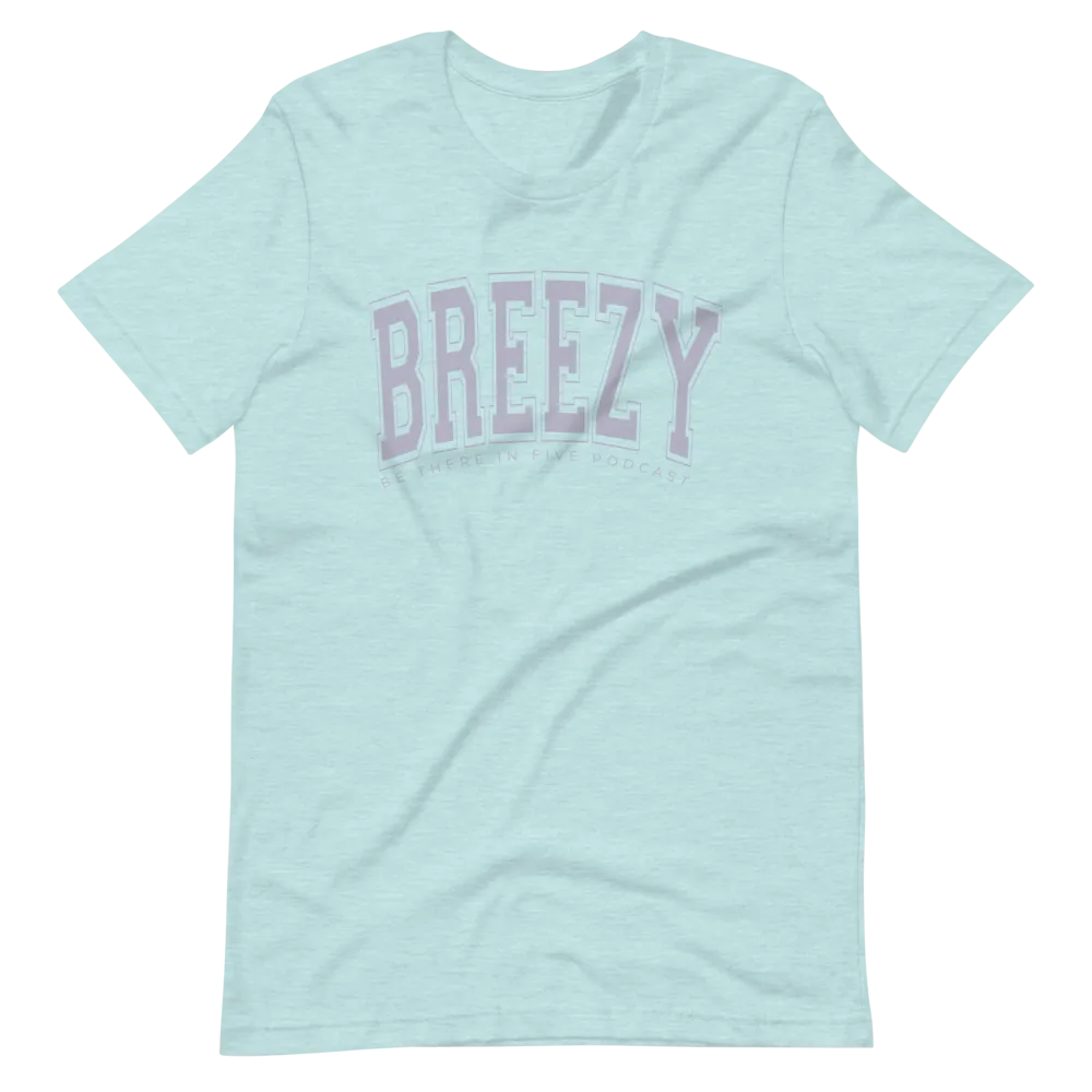 Breezy Short-Sleeve Collegiate Style Unisex T-Shirt by Be There in Five