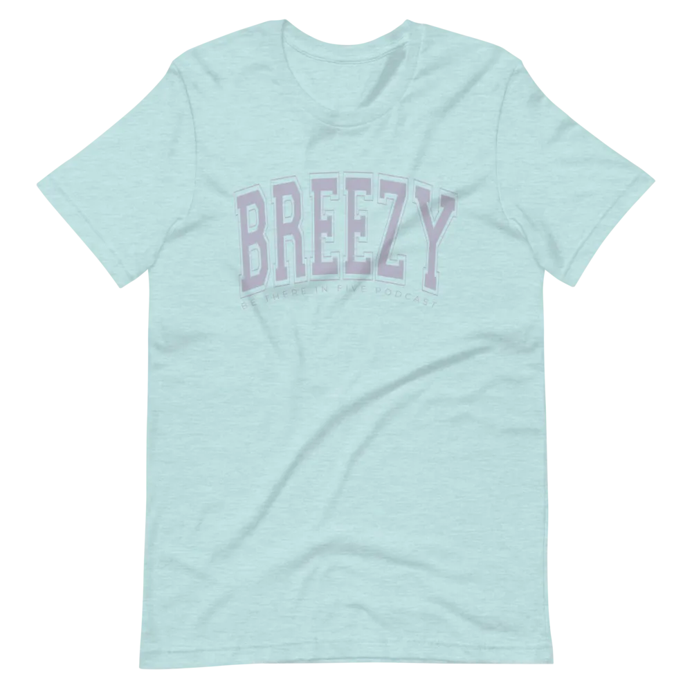 Breezy Short-Sleeve Collegiate Style Unisex T-Shirt by Be There in Five