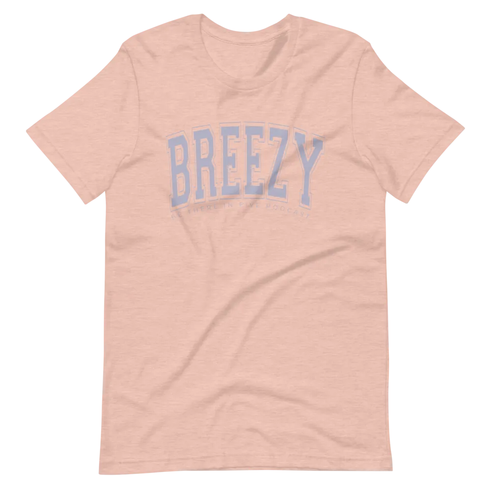 Breezy Short-Sleeve Collegiate Style Unisex T-Shirt by Be There in Five