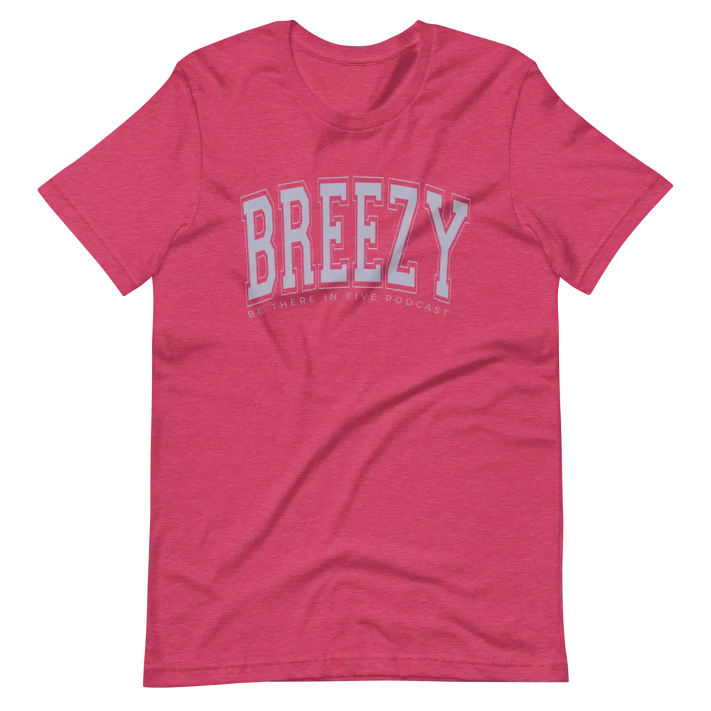 Breezy Short-Sleeve Collegiate Style Unisex T-Shirt by Be There in Five