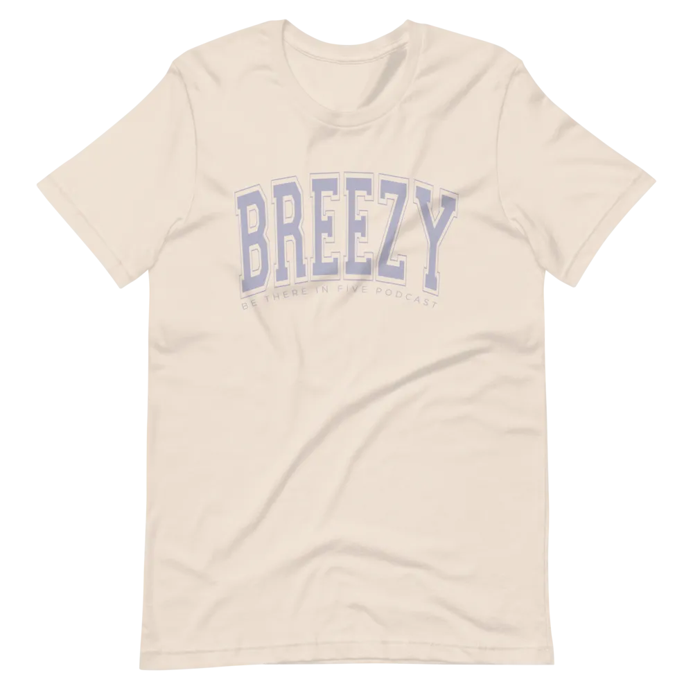 Breezy Short-Sleeve Collegiate Style Unisex T-Shirt by Be There in Five
