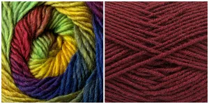 BURGUNDY   POEM - Calla Lily Shawl KIT