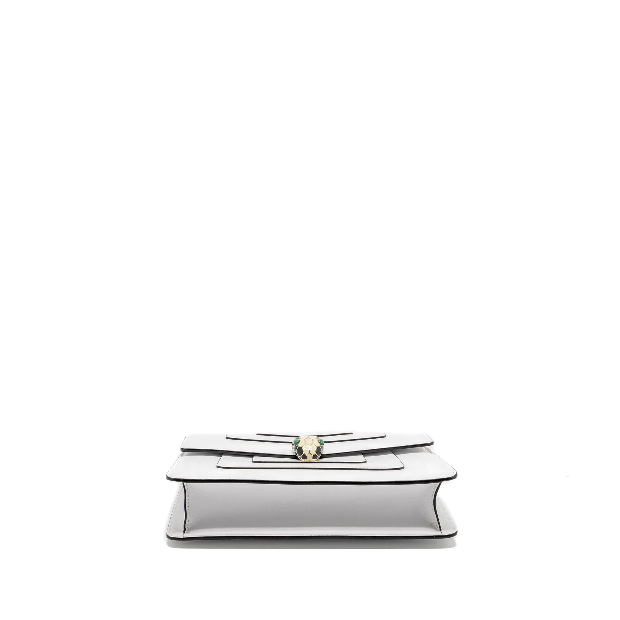 Bvlgari Serpenti Forever Chain Bag Calfskin White LGHW