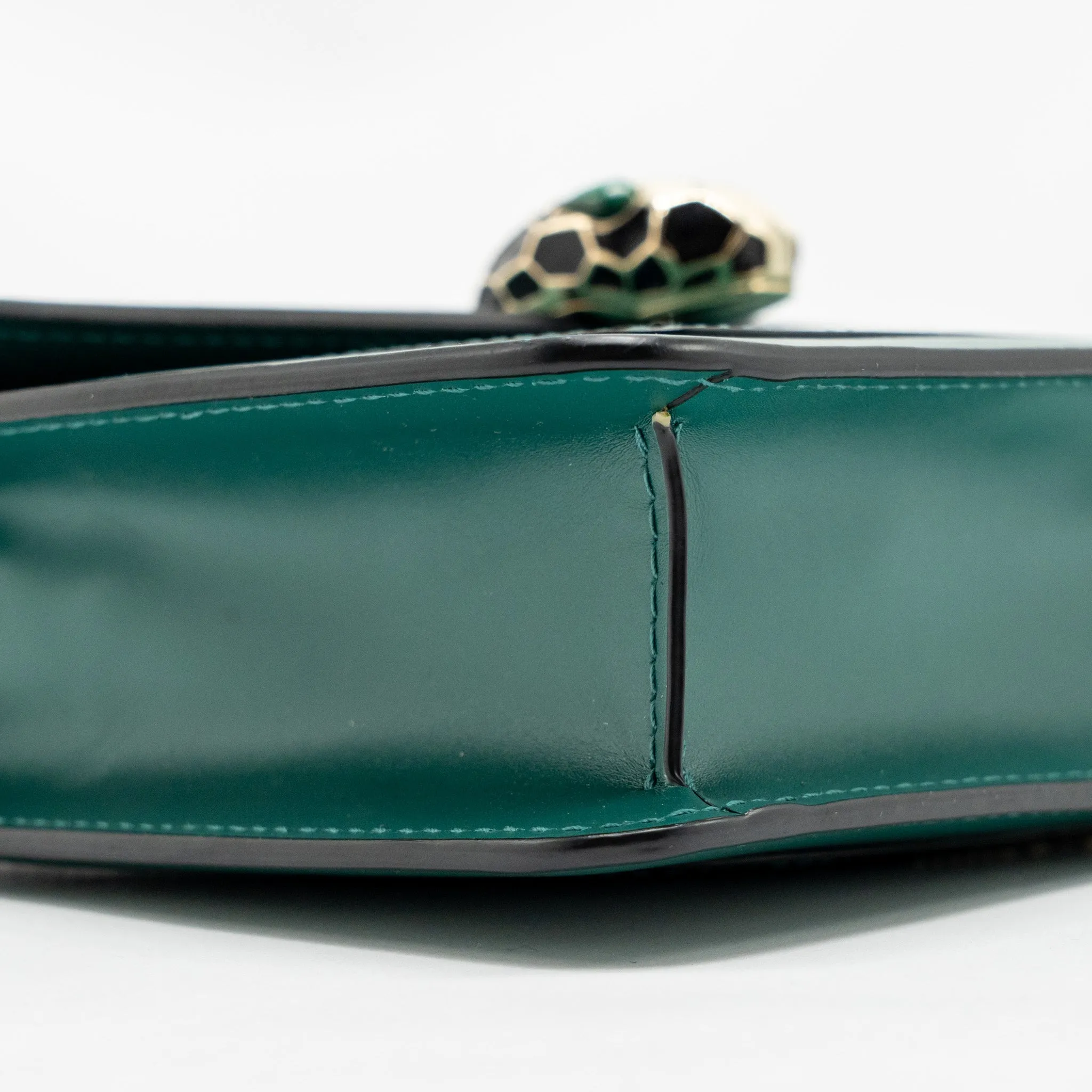 Bvlgari Serpenti Forever Crossbody Bag Calfskin Green LGHW