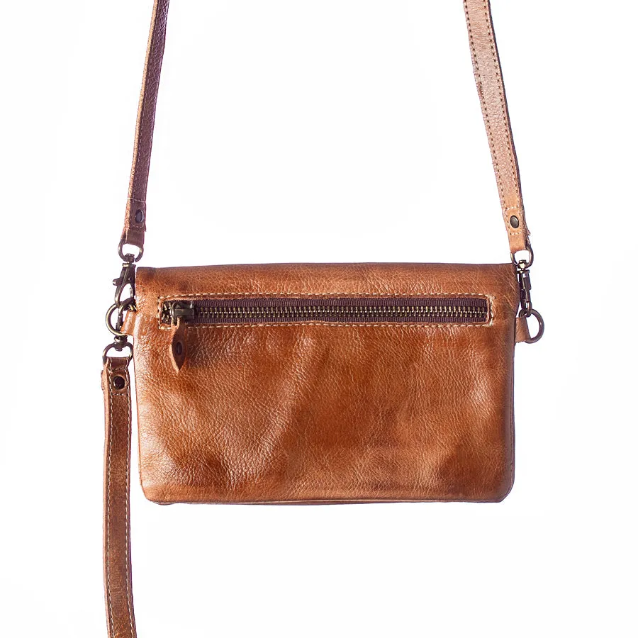 CADENCE BAG - TAN - LEATHER