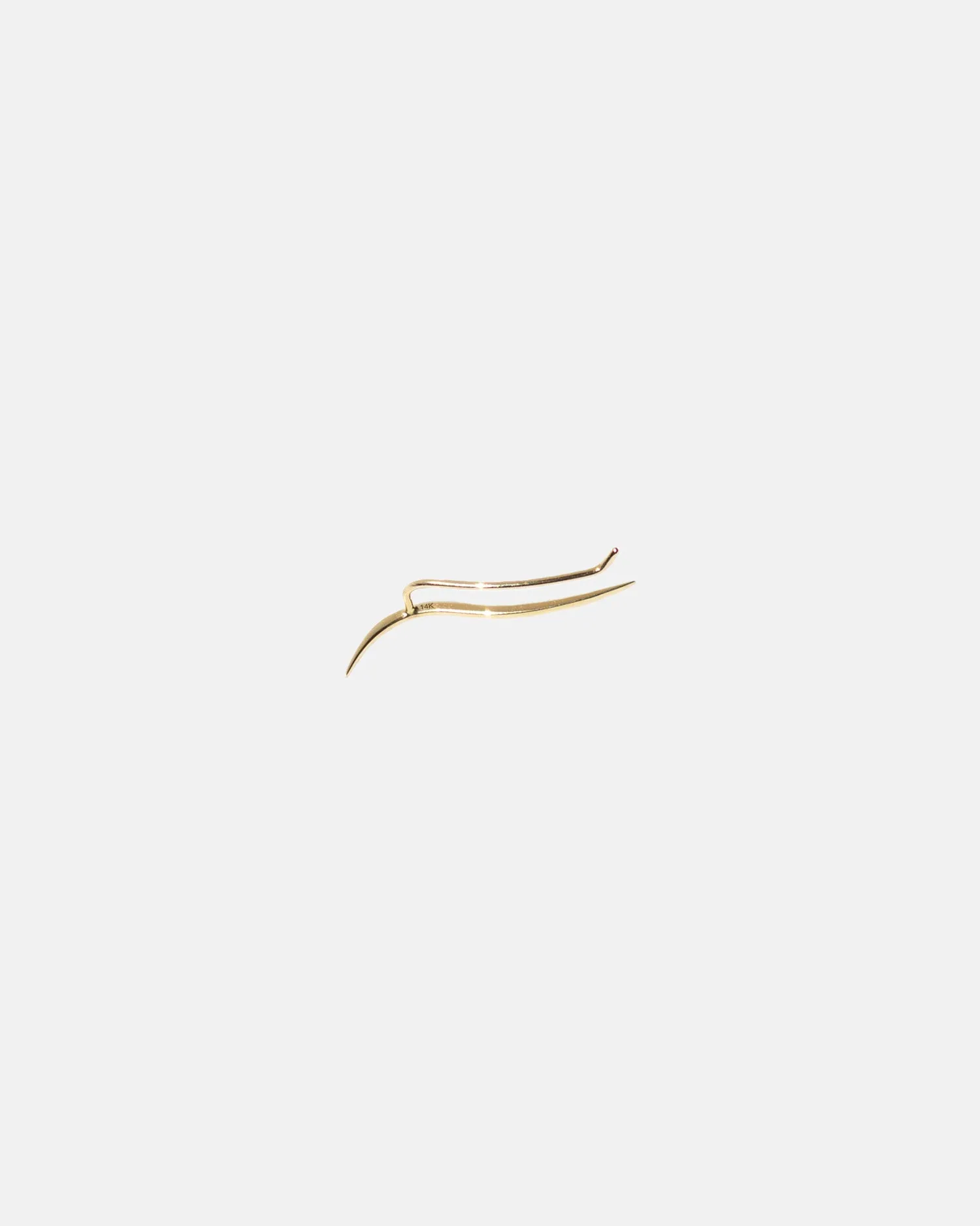 Calligraphic Ear Climbers [14K Gold]