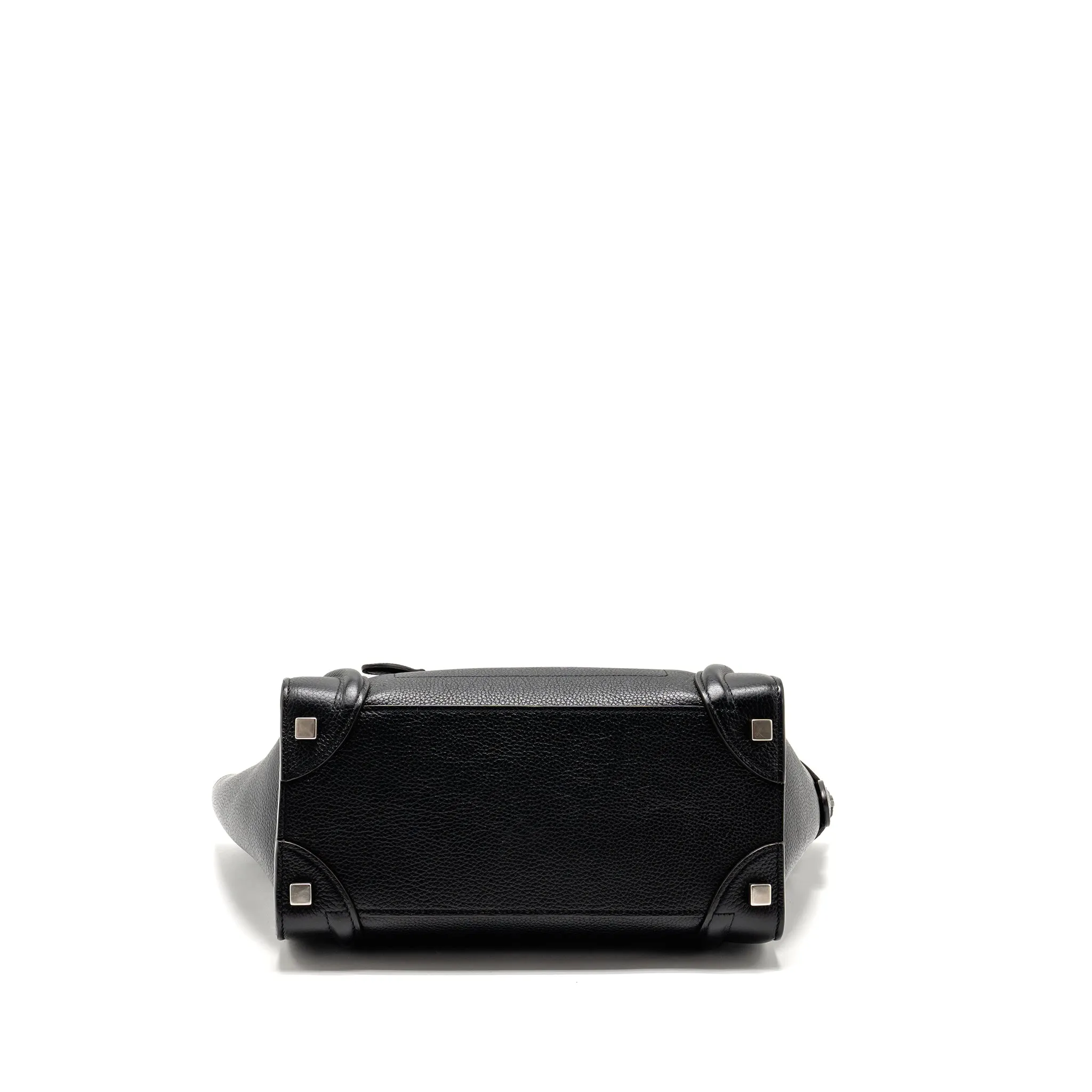 Celine Micro Luggage Bag Calfskin Black SHW